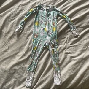 Little Sleepies Pastel Peeps Easter Animals Printed Onesie PJs 18-24 months